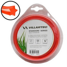 Леска для триммера VILLARTEC Standard Series 2 мм x 50 м, звезда