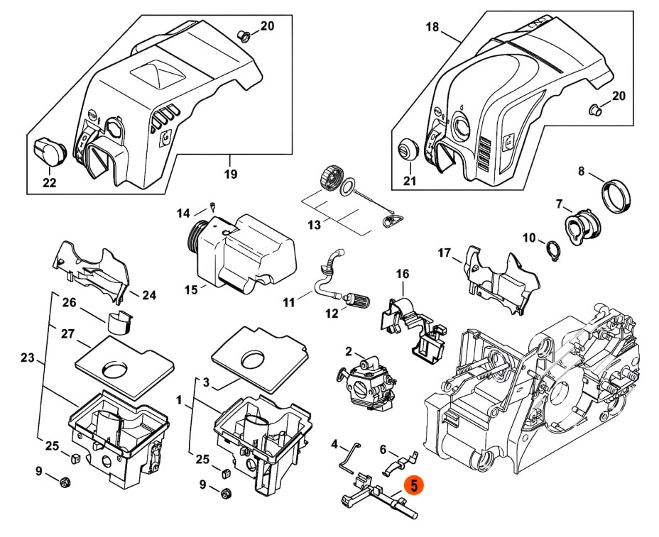 Рычаг управления для бензопилы штиль 180