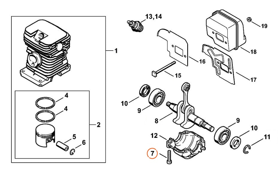 Винт цилиндра штиль 180