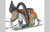 STIHL MS 361 (18″) - система амортизации со стальными пружинами