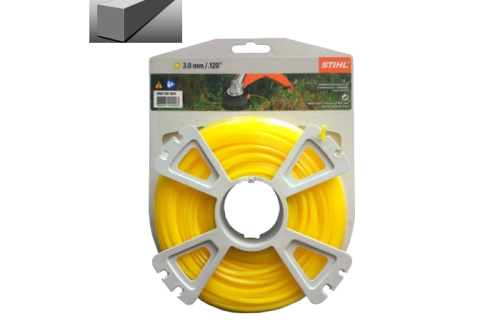 Леска STIHL 3 мм х 55 м для мотокосы, сечение - квадрат