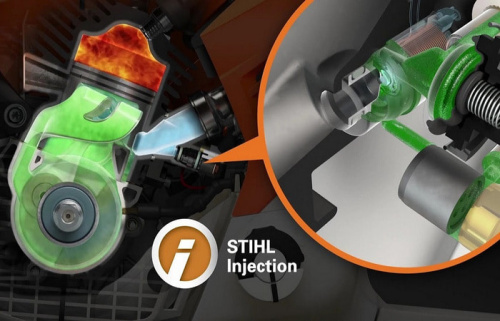 STIHL MS 500i - инжекторная система подачи топлива