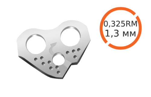 Ведущее звено толщиной 1,3 мм для пильных цепей STIHL [штиль] 0,325-1,3 RM/RS/RD