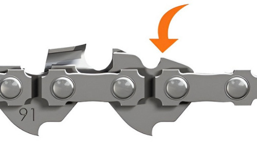 Цепь OREGON 3/8-1,3-52 91P - бугорчатая форма ведущего звена