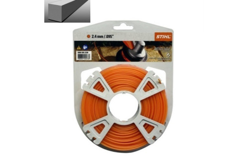 Леска STIHL 2,4 мм х 83 м для триммера, сечение - квадрат