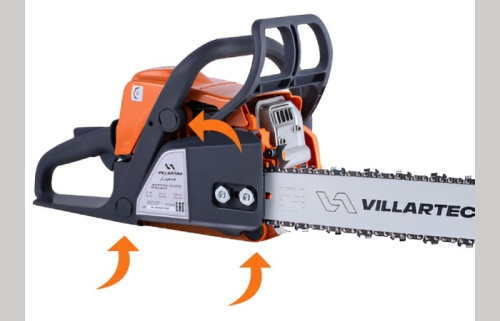 Бензопила VILLARTEC SB 018 - система амортизации