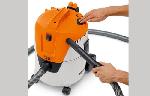 STIHL SE 62 быстрая очистка фильтра