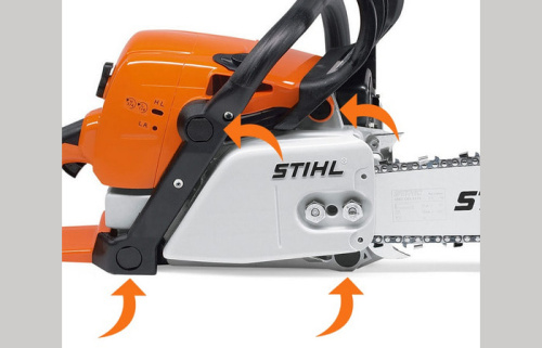 STIHL MS 310 (18″) - система амортизации