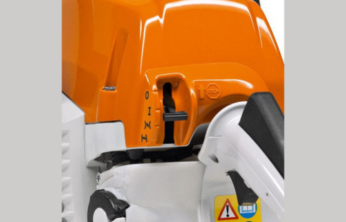 STIHL MS 271 - управление режимами работы двигателя посредством одного рычага