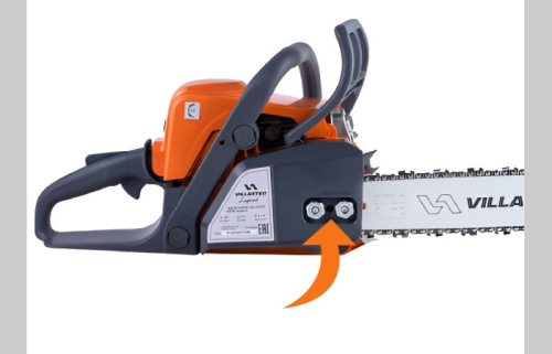 Бензопила VILLARTEC SB 018 - винт натяжения цепи