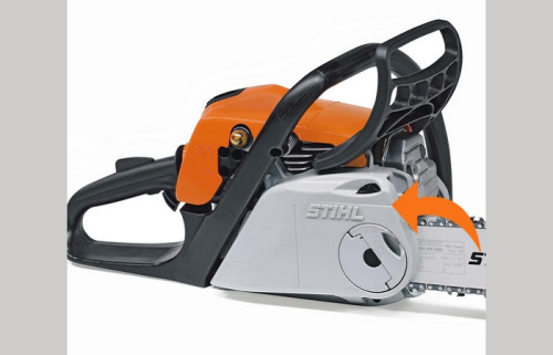 STIHL MS 211 C-BE - быстрое натяжение цепи без использования инструментов