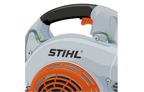 STIHL BG 86 - антивибрационная система со стальными пружинами
