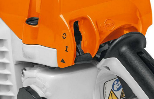 STIHL MS 462 - управление режимами работы двигателя посредством одного рычага