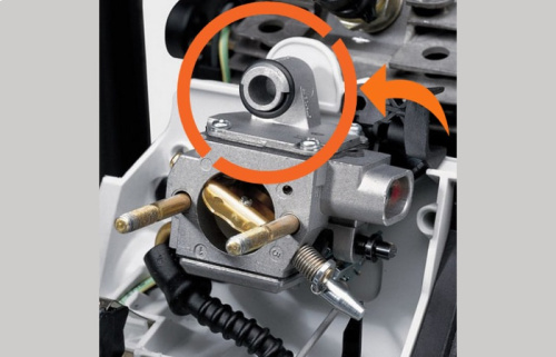 STIHL MS 194 T - карбюратор с компенсатором