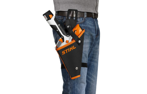 Кобура для STIHL GTA 26 - фиксация на ремне и бедре