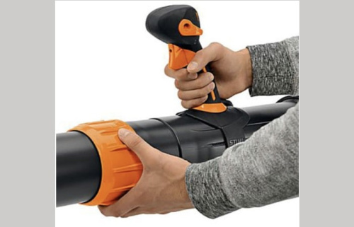 STIHL BR 800 C-E - быстрая регулировка длины воздуходувной трубы