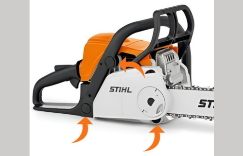 STIHL MS 180 C - система амортизации
