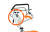 STIHL RM 650 VS - рычаги управления скоростью движения и муфтой ножа расположены на рукоятке