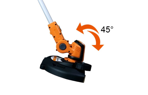 Аккумуляторный триммер VILLARTEC CA 20 - регулировка угла наклона двигателя