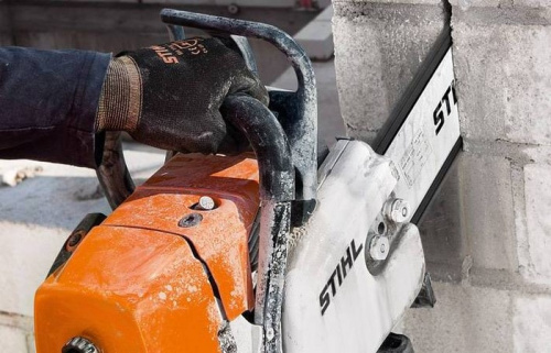Цепной бензорез STIHL GS 461 - сквозное прорезание стен до 40 см