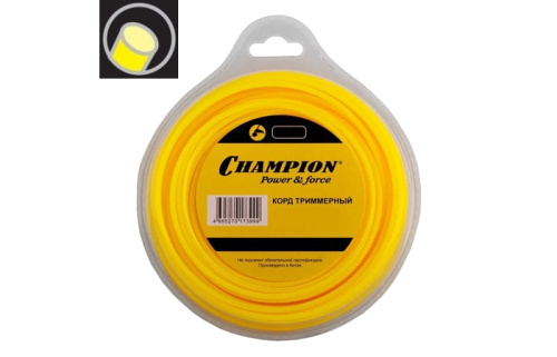 Леска Champion 2 мм x 60 м круглая для триммера