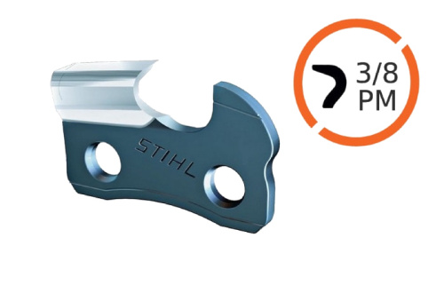 Режущее звено с закругленной кромкой для низкопрофильных пильных цепей STIHL [штиль] PM 3/8-1,3